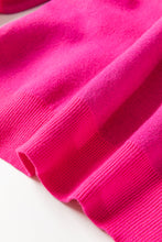 Load image into Gallery viewer, Rose Red YEEHAW Cowboy Hat Drop Shoulder Oversized Sweater
