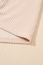 Load image into Gallery viewer, Parchment Corded Knit Crew Neck Puff Sleeve Shift Mini Dress
