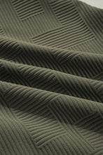 Load image into Gallery viewer, Dearlove Jungle Green Quarter Zip Collar Bracelet Sleeve Textured Mini Dress
