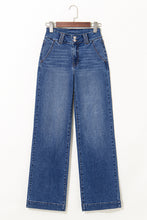 Load image into Gallery viewer, Ashleigh Blue Double Button Zip Fly Straight Leg Jeans
