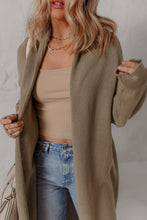 Load image into Gallery viewer, DUNE Solid Color Textured Knit Open Front Oversize Midi Sweater Cardigan
