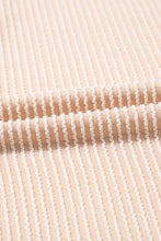 Load image into Gallery viewer, Parchment Corded Knit Crew Neck Puff Sleeve Shift Mini Dress
