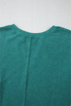 Load image into Gallery viewer, Skobeloff Solid Color Notched Neck Drop Shoulder Sweatshirt
