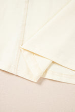 Load image into Gallery viewer, Yellow Cream Colorblock Patchwork Crew Neck Long Sleeve Top
