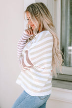 Load image into Gallery viewer, Stripe Blocked Drop Shoulder Slouchy Sweater

