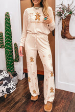 Load image into Gallery viewer, Jet Stream GINGERBREAD BAKERY Christmas Print 2pcs Lounge Set
