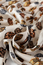 Load image into Gallery viewer, Beige Leopard Pumpkin Allover Halloween 2pcs Pajama Set
