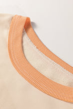 Load image into Gallery viewer, Phalaenopsis Color Block Patchwork Drop Shoulder Cropped Sweatshirt
