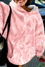 Load image into Gallery viewer, Light Pink Camouflage Woodland Print Oversized Sporty Hoodie
