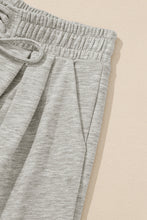 Load image into Gallery viewer, Gray Tied Elastic High Waist Pleated Detail Solid Sweatpants
