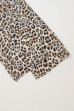 Load image into Gallery viewer, Parchment Leopard Drawstring Elastic Waistband Flowy Wide Leg Pants
