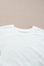 Load image into Gallery viewer, White French Terry Color Block Long Sleeve Top
