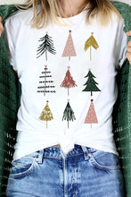 Load image into Gallery viewer, White Christmas Tree Graphic Tee
