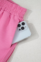 Load image into Gallery viewer, Bonbon Color Block Stripes Elastic High Waist Active Shorts
