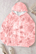Load image into Gallery viewer, Light Pink Camouflage Woodland Print Oversized Sporty Hoodie
