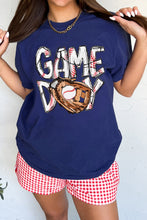 Load image into Gallery viewer, Blue GAME DAY TOUCH DOWN Graphic T Shirt
