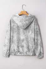Load image into Gallery viewer, Gray Plus Size Camouflage Woodland Print Oversized Sporty Hoodie
