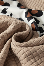 Load image into Gallery viewer, Parchment Leopard Quilted Patchwork Crew Neck Sweatshirt
