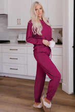 Load image into Gallery viewer, Long Sleeve Pullover and Jogger Pants Lounge Set
