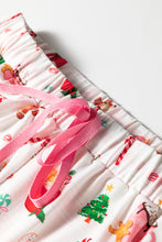 Load image into Gallery viewer, White Christmas Spirits Shirt Style 2pcs Short Pajama Set
