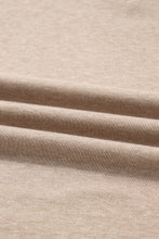 Load image into Gallery viewer, Oatmeal V Neck Contrast Lace Patchwork Long Sleeve Top
