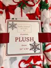 Load image into Gallery viewer, Kathy Ireland Christmas Flannel Fleece Plush Throw Blanket
