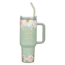 Load image into Gallery viewer, He Restores My Soul 40 oz Stainless Steel Travel Tumbler - Psalm 23:3
