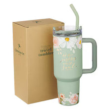 Load image into Gallery viewer, He Restores My Soul 40 oz Stainless Steel Travel Tumbler - Psalm 23:3
