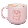 Altogether Beautiful Pink Floral Ceramic Coffee Mug – Song of Solomon 4:7