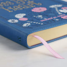 Load image into Gallery viewer, Bless Your Heart Blue Faux Leather Daily Devotional for Women
