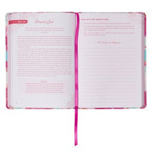 Load image into Gallery viewer, Moments with God for Teen Girls Pink Floral Faux Leather Gift Book
