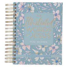 Load image into Gallery viewer, The Illustrated Words of Jesus for Women Wirebound Coloring Devotional
