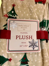Load image into Gallery viewer, Kathy Ireland Christmas Flannel Fleece Plush Throw Blanket
