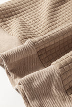 Load image into Gallery viewer, Parchment Leopard Quilted Patchwork Crew Neck Sweatshirt
