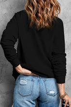 Load image into Gallery viewer, Black Rhinestone Heart Pattern Valentines Fashion Sweatshirt
