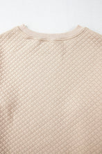 Load image into Gallery viewer, Parchment Solid Color Quilted Long Sleeve Top and Shorts Set
