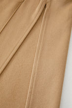 Load image into Gallery viewer, Light French Beige Solid Color Casual Zip up Hooded Coat
