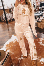 Load image into Gallery viewer, Jet Stream GINGERBREAD BAKERY Christmas Print 2pcs Lounge Set
