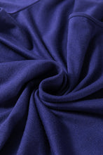 Load image into Gallery viewer, Blue Solid Top and Christmas Pants Two Piece Lounge Set
