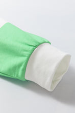 Load image into Gallery viewer, Rose Red Colorblock Striped Drop Shoulder Long Sleeve Top
