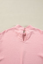 Load image into Gallery viewer, Gossamer Pink Swiss Dot Balloon Sleeve Loose Blouse
