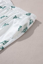 Load image into Gallery viewer, Skobeloff Christmas Tree Print Tee and Pants Lounge Set
