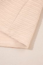 Load image into Gallery viewer, Apricot Textured V Neck T Shirt and Shorts Set
