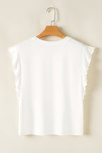 Load image into Gallery viewer, Red Ruffled Tank Top And Heart Print Pants Lounge Set
