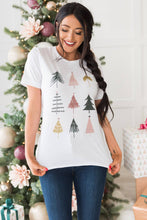 Load image into Gallery viewer, White Christmas Tree Graphic Tee
