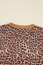 Load image into Gallery viewer, Khaki Leopard Pullover and Pants 2pcs Outfit with Bow Embroidery
