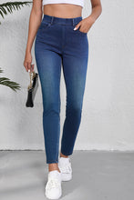 Load image into Gallery viewer, Ashleigh Blue Multiple Pockets Straight Leg Washed Stretchy Knit Casual Jeans
