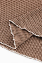 Load image into Gallery viewer, Smoke Gray Textured Round Neck Long Sleeve Top
