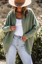 Load image into Gallery viewer, Laurel Green Waffle Knit Open Front Cardigan
