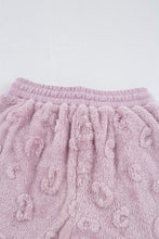 Load image into Gallery viewer, Lavendula Textured Leopard Fleece Loose Two Piece Lounge Set
